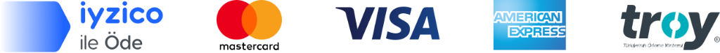 iyzico ile Öde - Mastercard, Visa, American Express, Troy